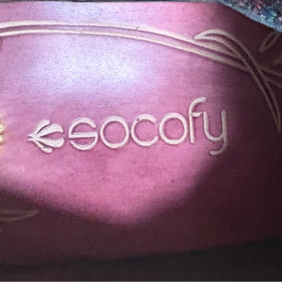 Chic Burgundy and Teal Ankle Boots - Picture 3 of 7